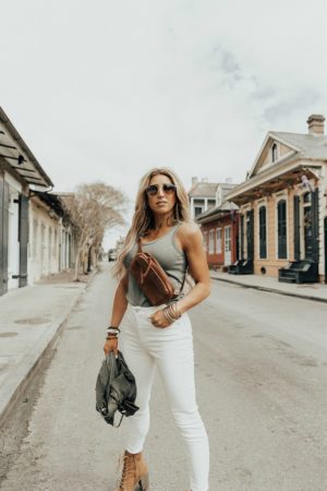 White denim outfit ideas for Spring