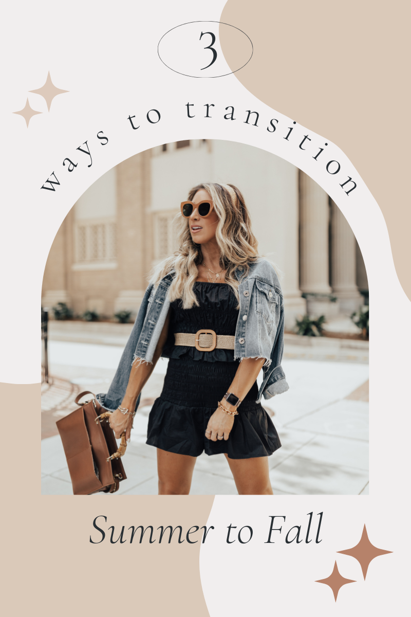 fall transitional outfit for women