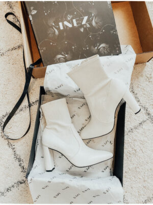 white boots for spring transition