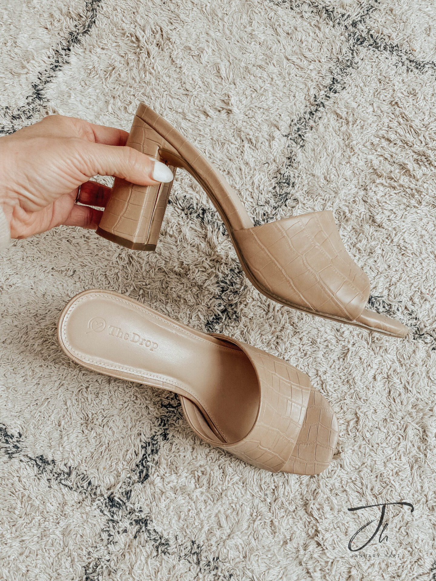 taupe mules womens