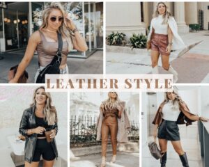 how to style leather pieces