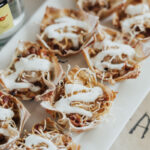 BBQ Chicken Bacon and ranch Wonton Cups